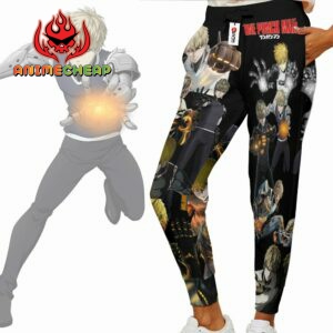 Genos Sweatpants Custom Anime OPM Jogger Pants Merch 5