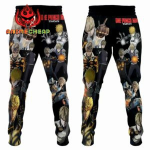 Genos Sweatpants Custom Anime OPM Jogger Pants Merch 7