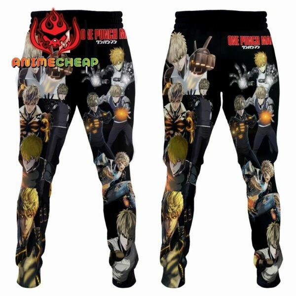 Genos Sweatpants Custom Anime OPM Jogger Pants Merch 4