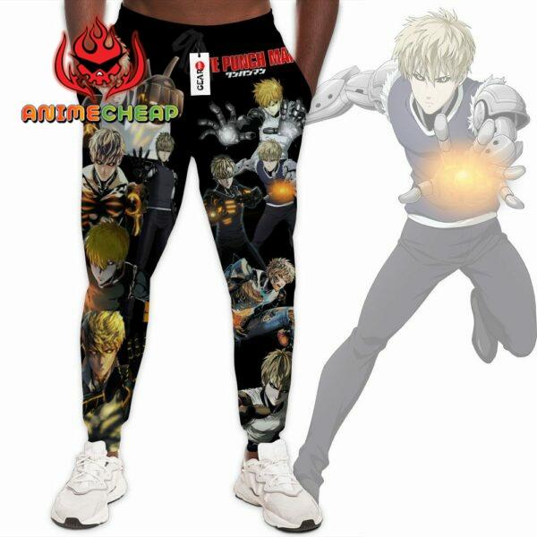 Genos Sweatpants Custom Anime OPM Jogger Pants Merch 1