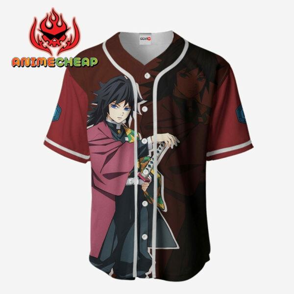 Giyu Tomioka Jersey Shirt Custom Kimetsu Anime Merch Clothes for Otaku 2