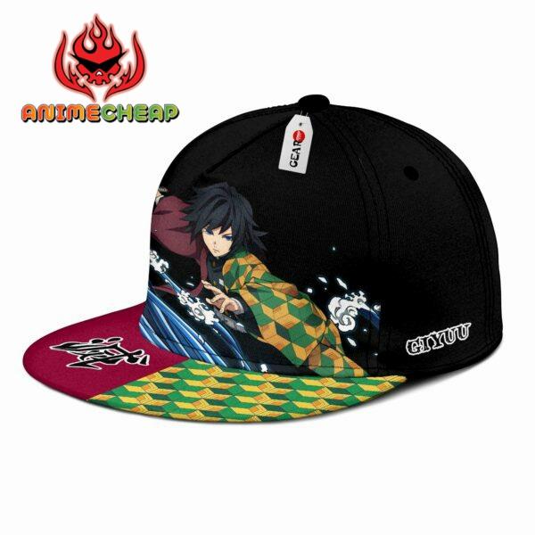 Giyuu Tomioka Cap Hat Custom Kimetsu Anime Snapback 2