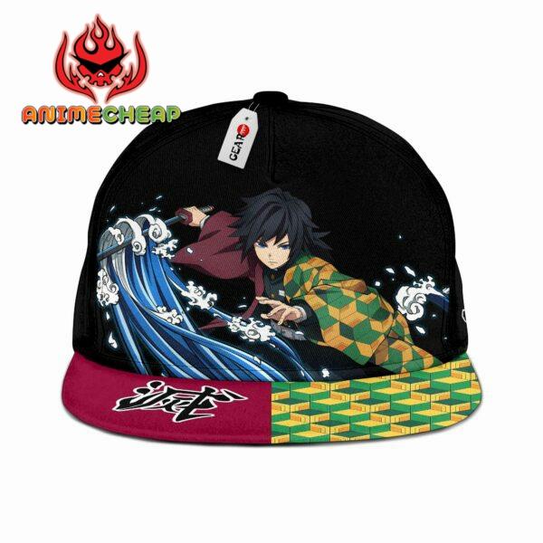 Giyuu Tomioka Cap Hat Custom Kimetsu Anime Snapback 1