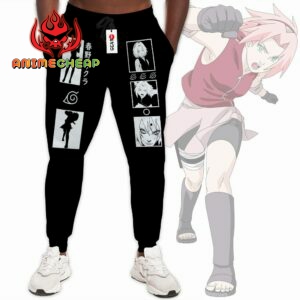 Haruno Sakura Jogger Pants Custom Anime NRT Sweatpants Merch 5