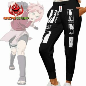 Haruno Sakura Jogger Pants Custom Anime NRT Sweatpants Merch 6