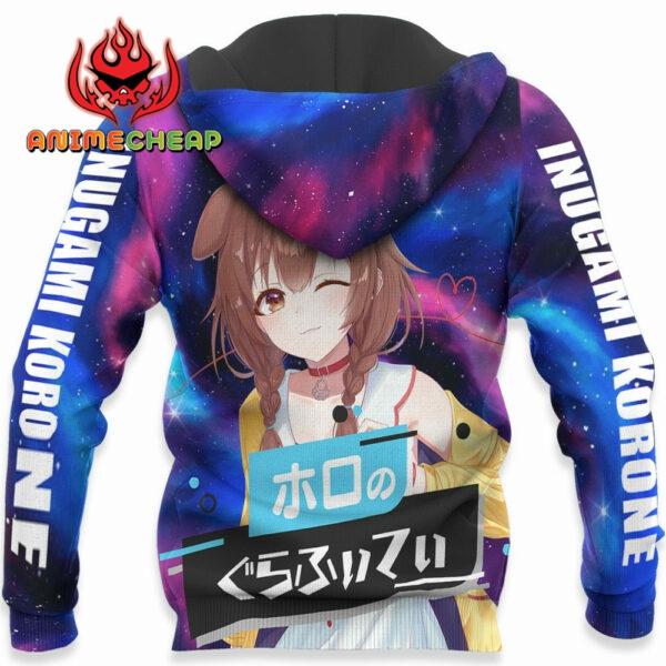 Inugami Korone Hoodie Holo Graffiti Custom Anime Merch Clothes Galaxy Style 5