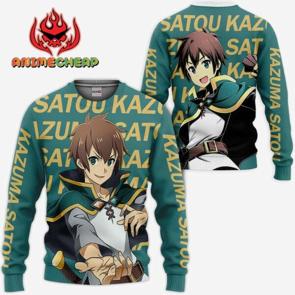 Kazuma Satou Hoodie KonoSuba Custom Anime Merch Clothes 2