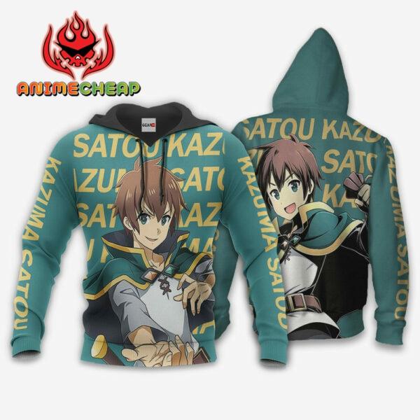 Kazuma Satou Hoodie KonoSuba Custom Anime Merch Clothes 3