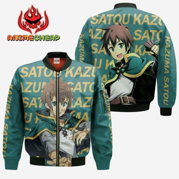 Kazuma Satou Hoodie KonoSuba Custom Anime Merch Clothes 4