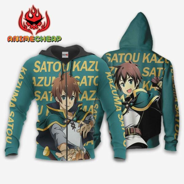 Kazuma Satou Hoodie KonoSuba Custom Anime Merch Clothes 1