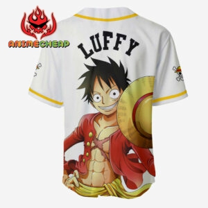 Monkey D Luffy Jersey Shirt One Piece Custom Anime Merch Clothes 5