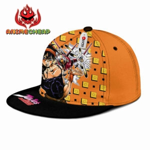 Narancia Ghirga Snapback Hat Custom JJBA Anime Hat for Otaku 6
