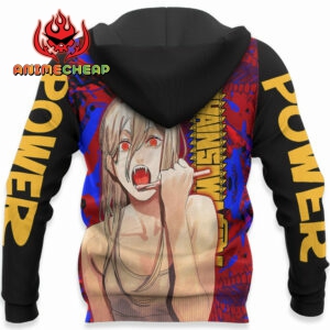 Power Hoodie Custom Chainsaw Man Anime Merch Clothes for Otaku 10