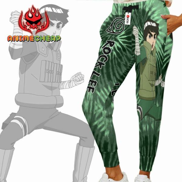 Rock Lee Joggers Custom Anime Sweatpants Tie Dye Style Merch 2