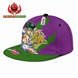 Rohan Kishibe Snapback Hat Custom JJBA Anime Hat for Otaku 5