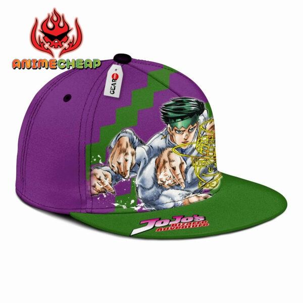 Rohan Kishibe Snapback Hat Custom JJBA Anime Hat for Otaku 3