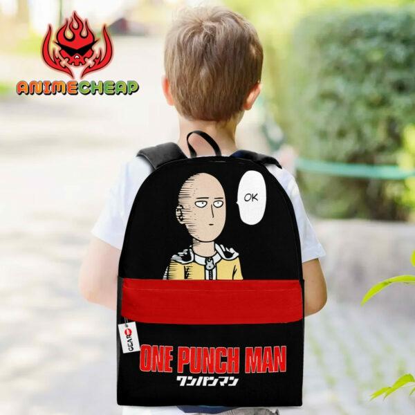 Saitama Backpack Custom Anime OPM Bag for Otaku Funny Gifts 3