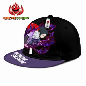 Uchiha Sasuke Snapback Hat Custom NRT Anime Hat 5