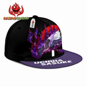 Uchiha Sasuke Snapback Hat Custom NRT Anime Hat 6