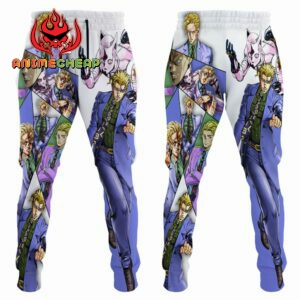Yoshikage Kira Sweatpants Custom Anime JJBAs Joggers Merch 7