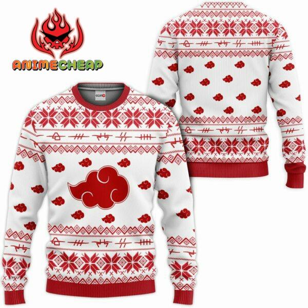 Akatsuki Ugly Christmas Sweater Custom For Anime Fans VA0822 1
