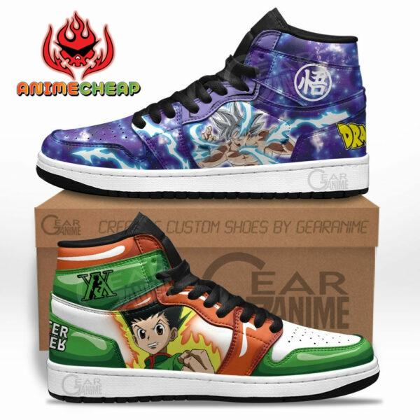 Gon Freecss and Goku Ultra Instinct Shoes Custom For Anime Fans 2
