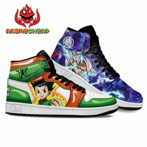 Gon Freecss and Goku Ultra Instinct Shoes Custom For Anime Fans 1