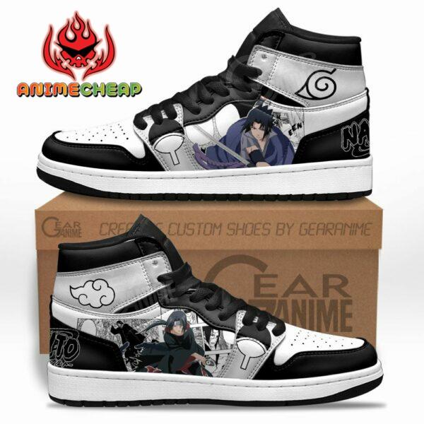 Itachi and Sasuke Sneakers Custom Manga Anime Shoes 1