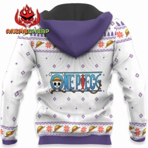 One Piece Luffy Gear 5 White Custom Anime Ugly Christmas Sweater VA1808 8