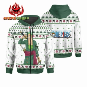One Piece Roronoa Zoro Custom Anime Ugly Christmas Sweater VA1808 6