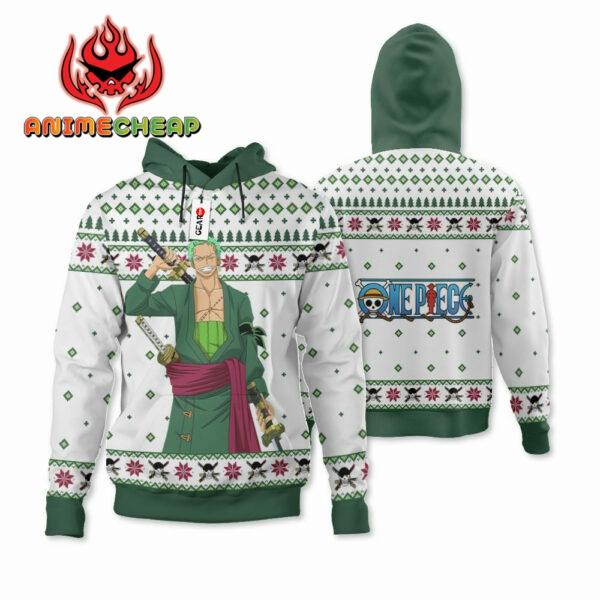 One Piece Roronoa Zoro Custom Anime Ugly Christmas Sweater VA1808 3