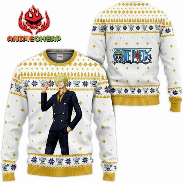 One Piece Sanji Custom Anime Ugly Christmas Sweater VA1808 1