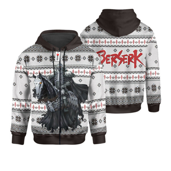 Berserk The Skull Knight Ugly Christmas Sweater Custom For Anime Fans 2