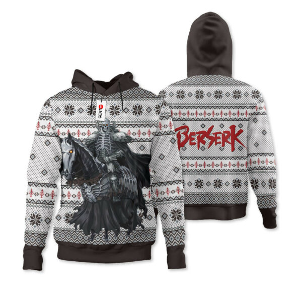 Berserk The Skull Knight Ugly Christmas Sweater Custom For Anime Fans 3