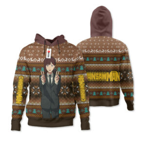 Chainsaw Man Kobeni Higashiyama Ugly Christmas Sweater Custom For Anime Fans 7