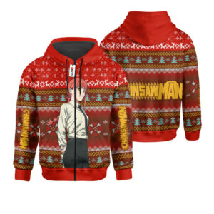 Chainsaw Man Makima Ugly Christmas Sweater Custom For Anime Fans 6