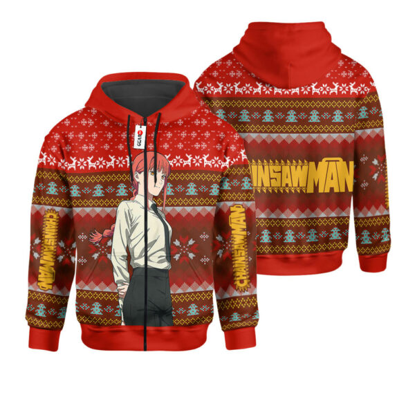 Chainsaw Man Makima Ugly Christmas Sweater Custom For Anime Fans 2