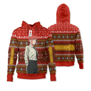 Chainsaw Man Makima Ugly Christmas Sweater Custom For Anime Fans 7