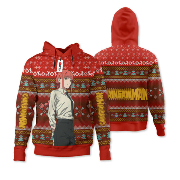 Chainsaw Man Makima Ugly Christmas Sweater Custom For Anime Fans 3