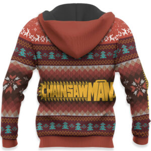 Chainsaw Man Pochita Ugly Christmas Sweater Custom For Anime Fans 8