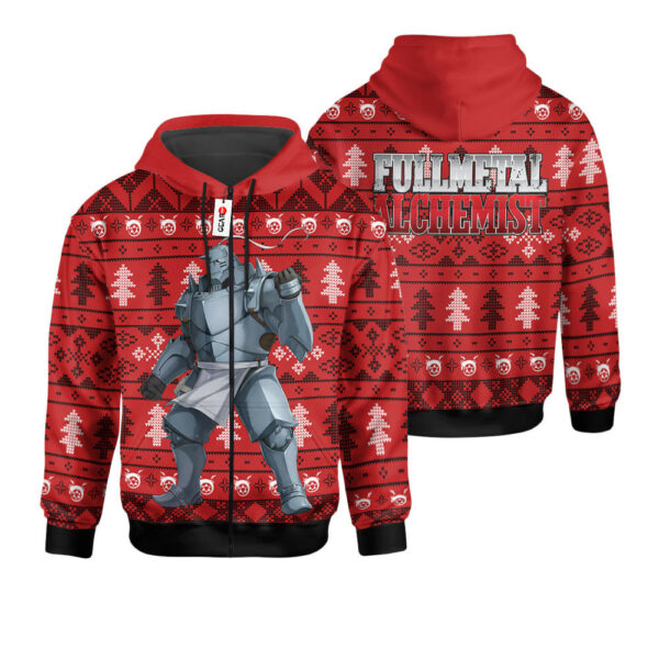 Fullmetal Alchemist Alphonse Elric Ugly Christmas Sweater Custom For Anime Fans 2