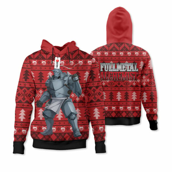 Fullmetal Alchemist Alphonse Elric Ugly Christmas Sweater Custom For Anime Fans 3