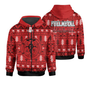 Fullmetal Alchemist Ugly Christmas Sweater Custom For Anime Fans 6