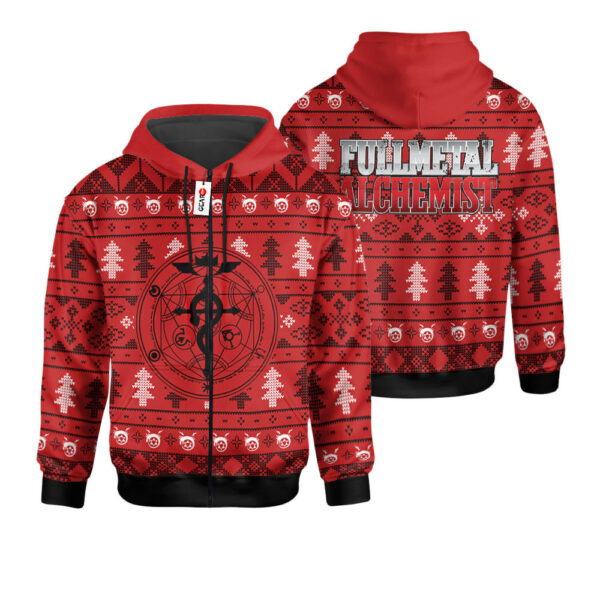 Fullmetal Alchemist Ugly Christmas Sweater Custom For Anime Fans 2