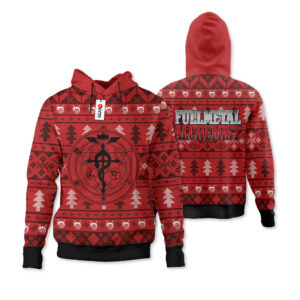 Fullmetal Alchemist Ugly Christmas Sweater Custom For Anime Fans 7