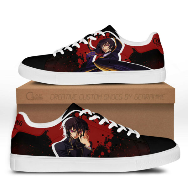 Lelouch Lamperouge Skate Sneakers Code Geass Custom Anime Shoes 1