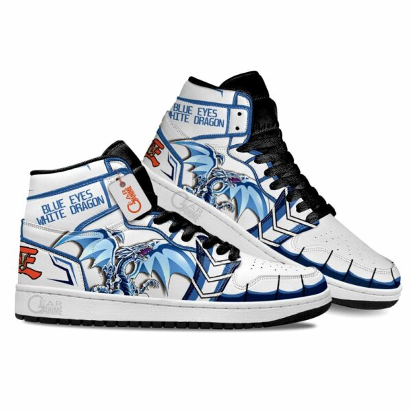 Blue Eyes White Dragon Shoes YGO Anime Custom Sneakers MN2802 2