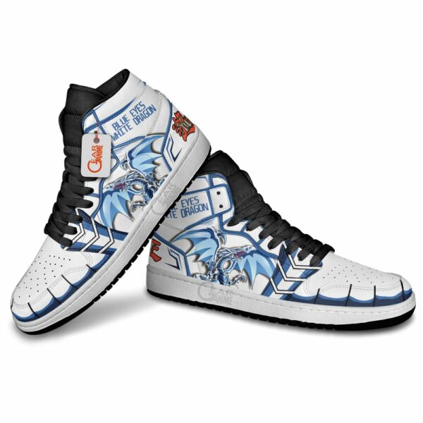 Blue Eyes White Dragon Shoes YGO Anime Custom Sneakers MN2802 4