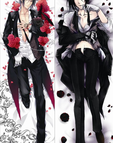 Anime Dakimakura Pillow Black Butler Sebastian Michaelis NK057