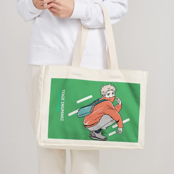 Toge Inumaki Jujutsu Kaisen Horizontal Printed Canvas Tote Bag